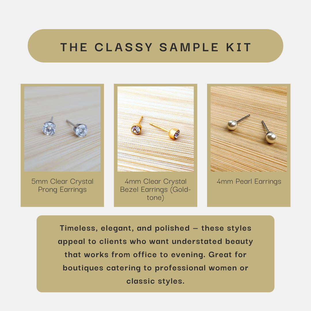 Kaunis Retail Earring Sample Kit – 3 Pairs