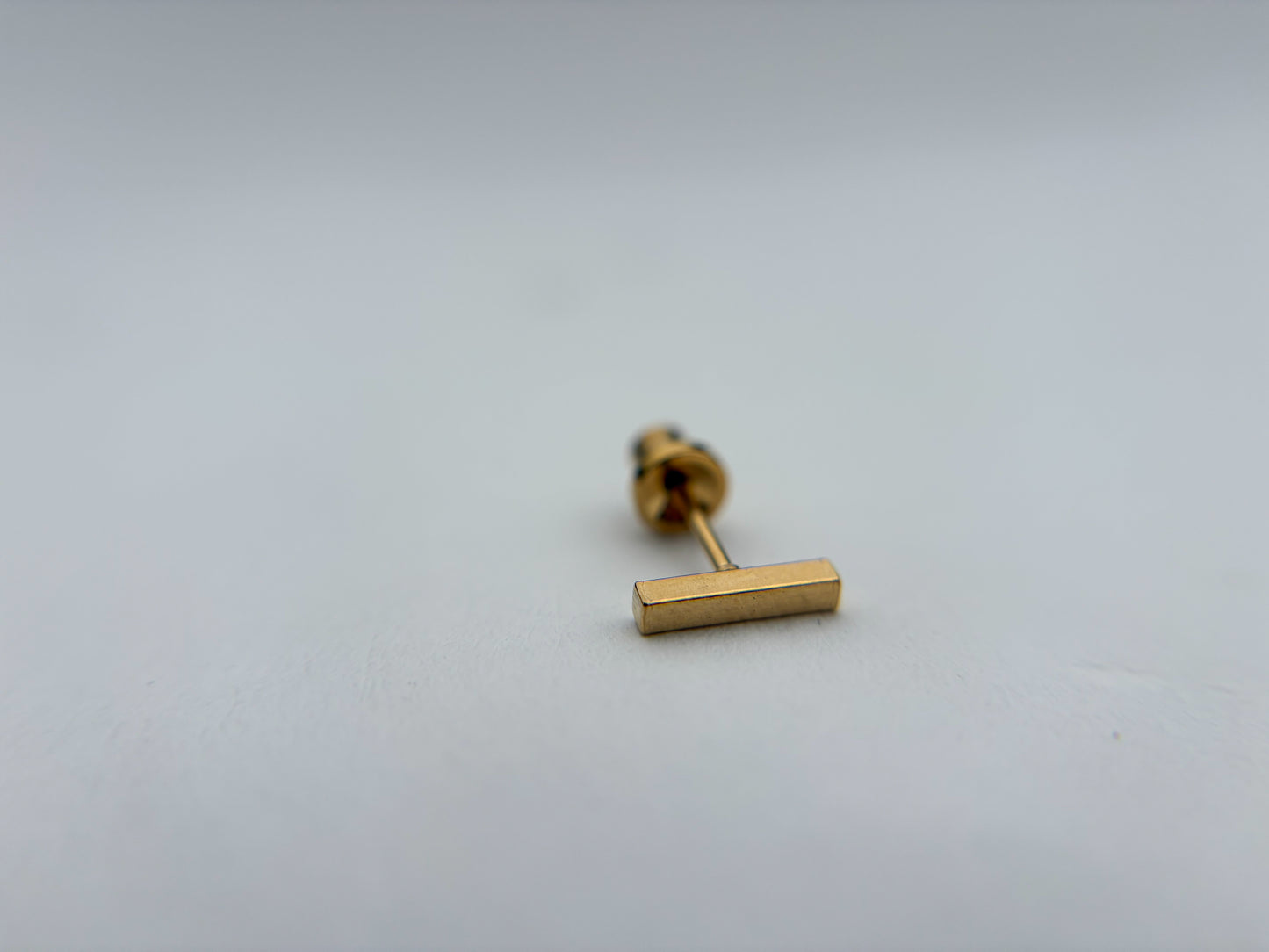 PIERCING EARRINGS – P219-LP Long Post Gold Bar (Gold-Plated Surgical Steel)